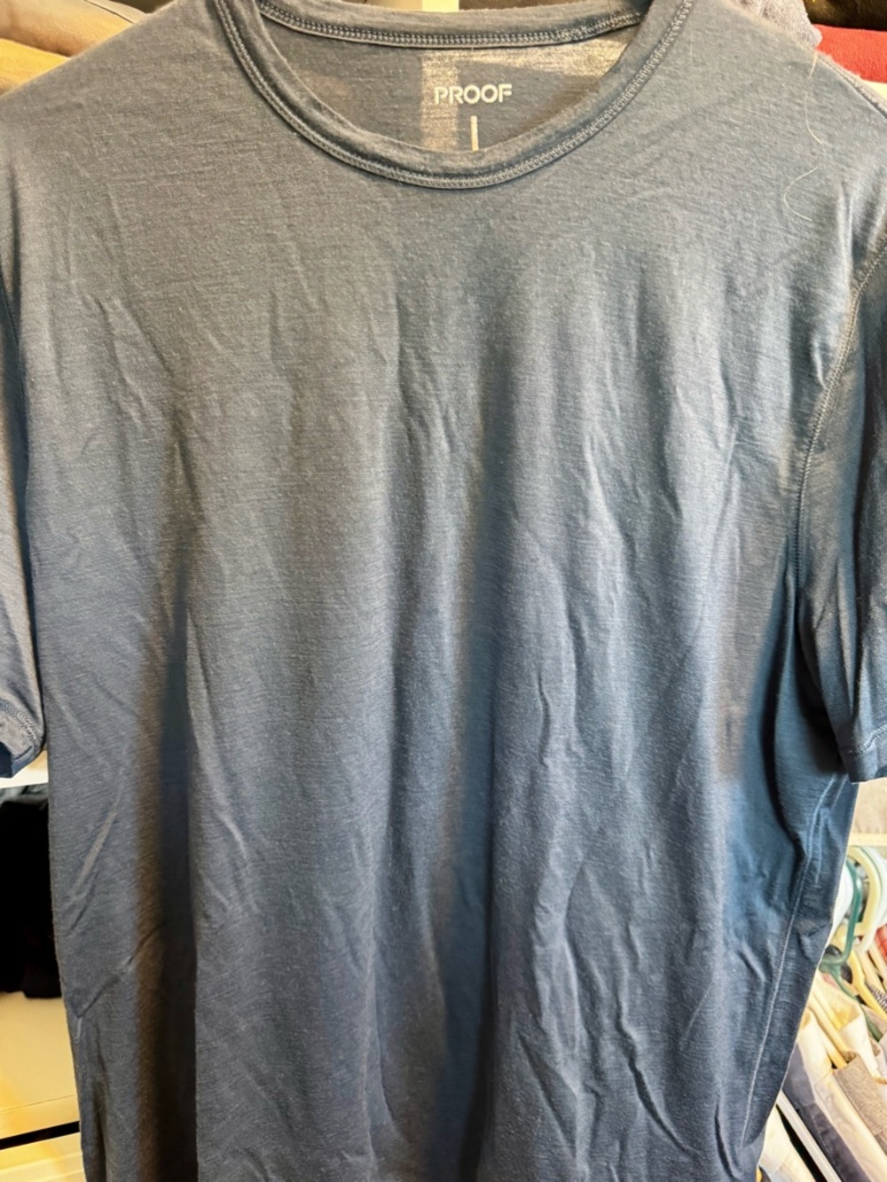 Proof Huckberry 72 Hour Merino T Shirt XL Slate Blue